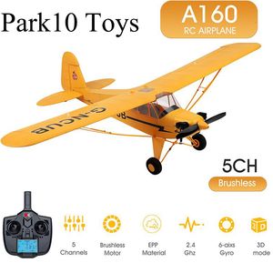 Avion électrique/RC WLtoys XK A160 J3 RC Avion RTF EPP RC Brushless Moteur Avion Mousse Avion 3D/6G Système 650mm Envergure Kit Pour Adulte Cadeau 230509