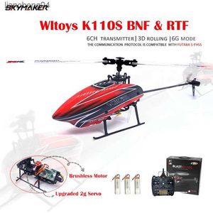 Avion électrique/RC Wltoys XK K110s RC hélicoptère BNF 2.4G 6CH 3D 6G système moteur sans balais RC quadrirotor télécommande Drone jouets pour enfants cadeaux