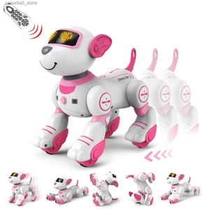 Electric/RC Animals 2023 Robot Dog Stunt Walking Dancing Electric Pet DogRemote Control Magic Pet Dog Toy Intelligent Touch Remote Control Q231114