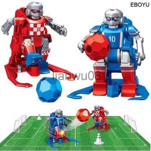 Animales eléctricos / RC 2 unids EBOYU JT8811JT8911 24GHz RC Robot de fútbol Juguete Control remoto inalámbrico Dos robots de fútbol Juego Juguetes para niños Familia x0828