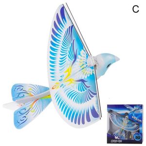 Electric/RC Animals 360 Degree 2.4 GHz Flying RC Bird Toy Flying Birds Mini RC Drone Toys Remote Control Mini E-Bird Rechargeable Toys Gifts 230420