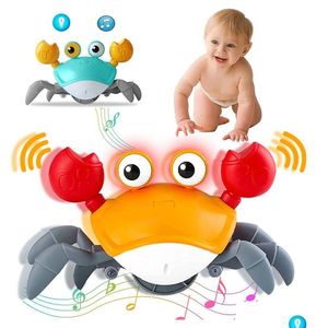 Les animaux électriques / RC allument le jouet de crabe d'évasion électrique apprennent l'escalade marche rechargeable animal de compagnie s'accrochent des jouets musicaux éducatifs cadeaux pour enfants Dhtzw