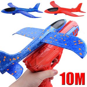 Electric RC Car Children Foam Plane er Toy 8 12M Range Airplane Gun Catapult Shooting Roundabout Toys Niños Niños Niñas Deportes al aire libre Juego 230529