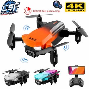 Voiture électrique/RC CS11 Mini Drone flux optique évitement d'obstacles UAV aérien HD 4K double caméra Fpv avion pliant jouets télécommandés 220119 240314