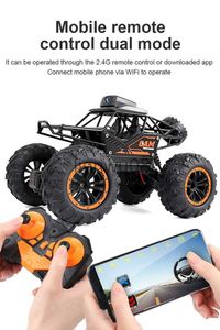 Coche eléctrico/RC Coche controlado por radio Aplicación Control remoto Coche Wifi Cámara HD RC 2WD Buggy SUV 118 Coches Rc Coche eléctrico Juguetes para niños Coche de escalada x0824