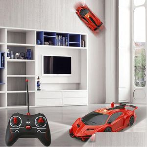 Électricité / RC Car RC Mur d'escalade plafond anti-télécommande Électrique Drifting 360 Rotation Cascing Racing Hine Gifts Kids Toys Drop de Dhpsp