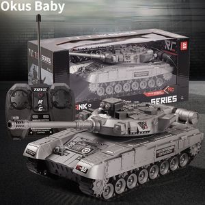 Voiture RC électrique RC Tank Battle Cross Country Tracked Remote Control Vehicle crawler world of tanks Kit Hobby Boy Toys for Kids 221122