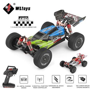 Electric RC Car WLtoys 144001 RC 60KM H 2.4G 4WD Electric High Speed Racing Off Road Drift Remote Control Toys For Boys Aldult 230727