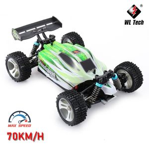 Coche eléctrico RC WLtoys WL A959 A959 B 1 18 RC Mobil Balap 4WD 70KM H Kecepatan Tinggi 2 4GHz Control remoto Drift Off Road Kendaraan Buggy Boys Juguetes para niños 230905