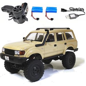 Coche eléctrico RC WPL C54 1 coche RC C54 Land Cruiser LC80 Crawler escala completa 260 Motor todoterreno escalada Monsterk 4WD regalo para niños 230731