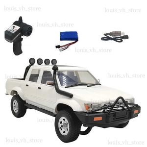 Coche eléctrico/RC WPL CAR D64-1 Control remoto Coche Diferencial Tracción en las cuatro ruedas Vehículo sobre orugas Coche todoterreno Buggy 1 16 4WD El más nuevo COCHE D62 Regalo T240325