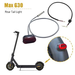 Luz trasera para patinete eléctrico, lámpara de advertencia LED trasera para Ninebot MAX G30, faros delanteros para coche