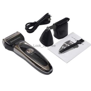 Rasoir électrique ABS rasoir électrique Portable bouton interrupteur détachable lavable 3 en 1 maison Salon Bar Barbershop tondeuse à barbe outil YQ230928