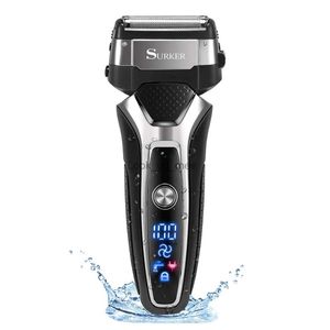 Electric Shaver Pro mâle rasoir électrique barbe feuille rasoir électrique pour hommes rechargeable machine de rasage du visage nettoyage du corps tête de rasoir USB YQ230928