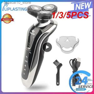 Rasoirs électriques 1/3/5 pièces rasoir pour hommes rasoir électrique puissant barbe Machine à raser rasoir électrique Rechargeable étanche en gros Q240119