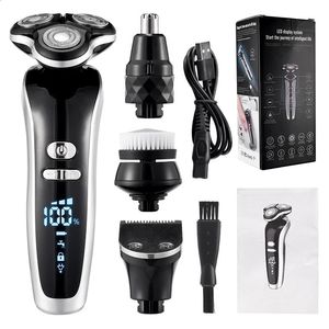 Electric Shavers Electric Shaver For Men 4D Electric Beard Trimmer USB Rechargeable Professional Hair Trimmer Hair Cutter Adult Razor For Men 231116