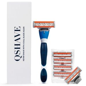 Afeitadoras eléctricas QShave Brand Blue Shaving Razor con cuchilla de afeitar para hombres X3 221203