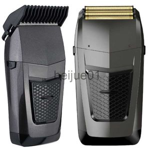 Afeitadoras eléctricas Afeitadora inalámbrica recargable para hombres Twin Blade Reciprocating Beard Razor Cuidado de la cara Multifunción Potente recortador x0918