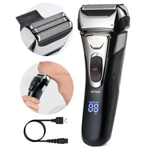 Electric Shavers Travel Mens Shaver Mini Electric Razor for Men USB Rechargeable Beard Shaver Small Size Shavers Compact Razor Wet Dry Use 231122