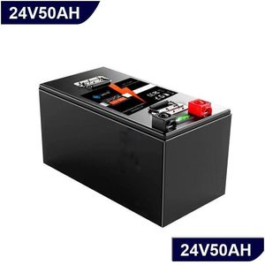 Batteries de véhicules électriques La batterie Lifepo4 a un écran Bms intégré de 24 V 50 Ah qui peut être personnalisé.Il convient au golf Dhgsj
