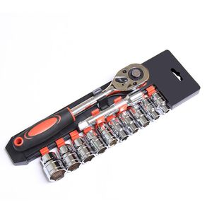 Electric Wrench 12Pcs 14 38 12 Inch Socket Drive Ratchet Wrench Set Multi-function Spanner Bicycle Motorcycle Car Repairing Tool 230517