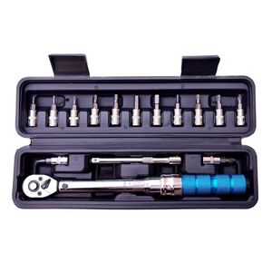 Electric Wrench Torque Set 15Pcs 1/4" 2-24Nm Bike Allen Key Tool Socket Spanner Bicycle Repair Kit 230412