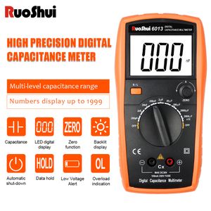 Instruments électriques Ruoshui 6013/6243 multimètre numérique de résistance de capacité de compteur LC numérique portable avec Test d'inductance d'affichage 20000uF LCR