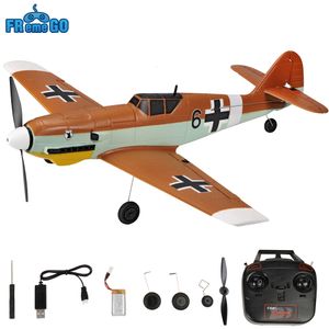 ElectricRC Aircraft BF109 RC Avion EPP 450MM Envergure One-key Voltige 2.4G 4CH 6 Axes RTF Avion RC Planeur Avion Jouets Cadeaux 230711