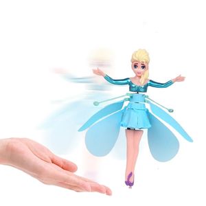 ElectricRC Aircraft est Mini RC Drone Helicóptero Infrarrojos Inducción Flyings Quadcopter Dolls Magical Princess Cute LED Light Fly Toys Cumpleaños 230821