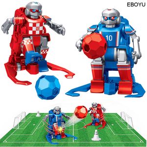 Electricrc Animals 2pcs Eboyu JT8811JT8911 24GHz RC Robot Robot Toy Control remoto inalámbrico Two Soccer Robots Juego para niños Familia 230812