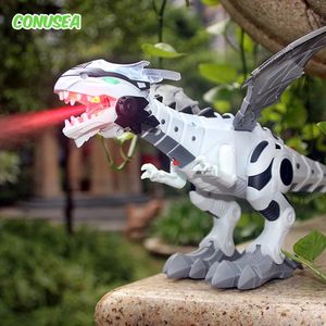 Animali RC elettrici di grandi dimensioni Spray meccanico RC Dinosauri Pterosauri Ala Modello animale Camminare elettronico Dinosaurio juguete Robot giocattoli per ragazzi 231114