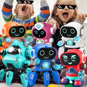 Animales Electricrc Funny Electric Dance Music Light Walking Robot Spider Molls Toy para niños Niños Niños Niños Niñadores 3 5 1 6 2 a 4 años 230812