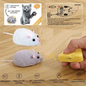 ElectricRC Animali Scherzo Scherzo Spaventoso Mouse senza fili Giocattoli RC Giocattolo gatto elettrico Formaggio Telecomando Mouse Robot Divertente Kid Adulto Novità Animali Giocattolo Regalo 220914