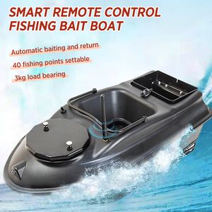 ElectricRC Boats Appâts de pêche télécommandés RC Fish Finder Feeder avec 3kg de charge 500M Range Night Light Smart OneKey Return 230325