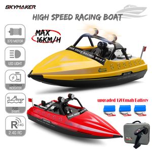 ElectricRC Boats Wltoys Boat WL917 Mini RC Jet Boat avec télécommande Water Jet Thruster 2.4G Electric High Speed Racing Boat Toy for Children 230705