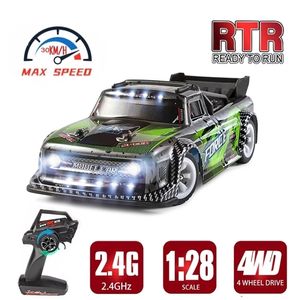 ElectricRC Car WLtoys k989 Upgraded 284131 128 With Led Lights 2.4G 4WD 30KmH Metal Chassis Electric High Speed Off-Road Drift RC 221109