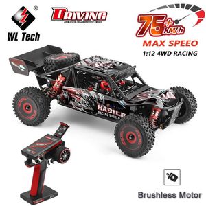 ElectricRC Car WLtoys WL 124016 V8 V2 112 4WD HighSpeed Brushless Motor OffRoad Télécommande Drift Escalade RC Racing Adultes Enfants Jouets 230630