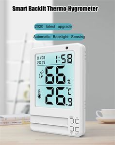 Electronic Digital Temperature Humidity Meter Thermometer Hygrometer Indoor Outdoor Weather Station Clock High ottie