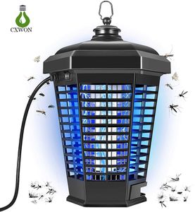 Lámpara electrónica para matar mosquitos, 18w, 4200w, impermeable, UV, repelente de insectos, moscas, interior, exterior, hogar, patio trasero, jardín, captura nocturna, luz trampa LED para mosquitos