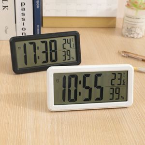 Número electrónico Reloj de escritorio Relojes recordatorios para estudiantes Relojes despertadores LED con temperatura Calendario perpetuo Decoración del dormitorio BH6531 TYJ