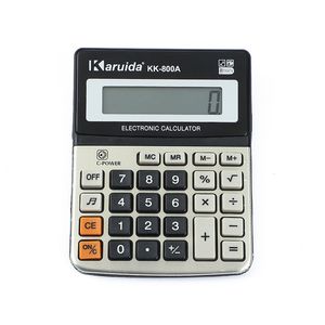 Calculatrices de chiffres électroniques Calculatrice d'examen pour étudiants Bureau en plastique Mini bureau financier école d'affaires calculer fournitures KK-800A