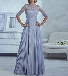 Élégant mère de la mariée robes demi manches Appliques mode sur mesure femmes élégantes une ligne robe de soirée de mariage