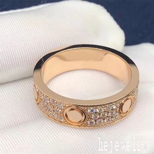 Elegante anillo de lujo de diamante redondo para mujer cristales brillantes compromiso de joyería de aniversario rosa aleación de oro moda navidad tornillo plateado anillos de oro ZB019 E23