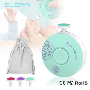 Elera Baby Electric Nail Trimmer Kid Poligner Tooler Tool Kit Kit Manucure Set Facile to Trombal Fichier Clippers pour Born 240415