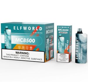 Elfworld MC 8500 Puff Distributeur Vape Elf World 8000 Puffs Disposable Vape High Qality Hot Vente avec barre de vape Puff Cheap