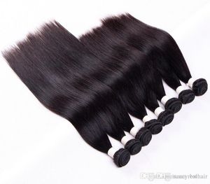 elibessunprocessed 8a brazilian virgin hair natural color silk straight wave human hair weaves 50g bundle 6pcs per lot