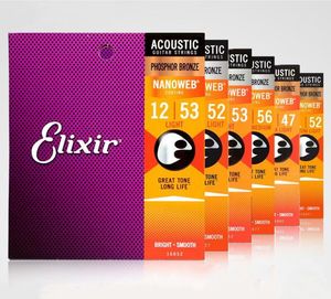 Elixir Phosphor Bronze Acoustic Guitar Strings - Light/Medium Gauge 16052, 11052 & More