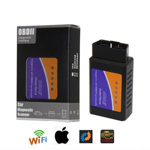 Scanner automatique de voiture de Diagnostic Elm327 Wi-fi OBD2 V1.5 avec la meilleure puce Elm 327 Wifi OBD adapté à IOS Android/iPhone Windows