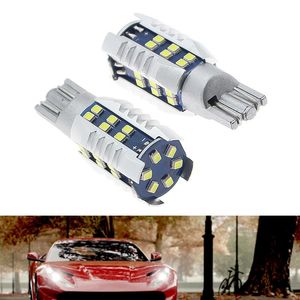 Lumières de secours 2x T10 LED Canbus Aucune erreur Signal de voiture 12V W5W Ampoule 6500K 30 SMD 1500Lm Super Bright White Wedge Side Turn Parking Lam