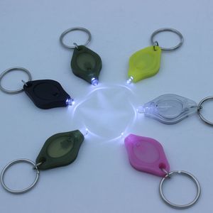 Mini lampe de poche d'urgence LED clé bouton lumière jetable petite main électrique main portable lumière violette lumière de billet de banque